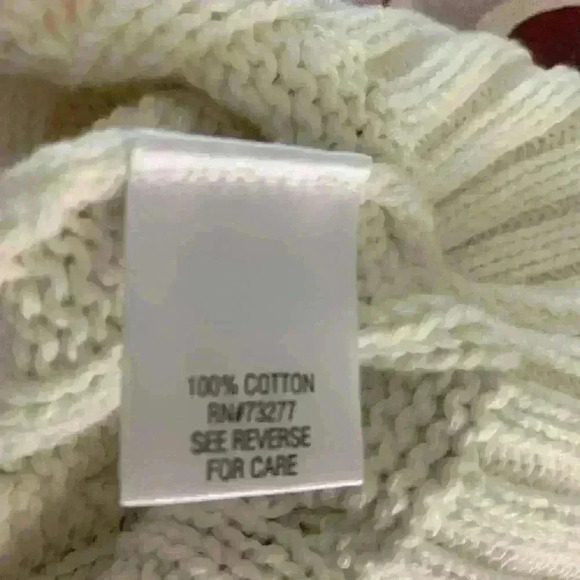 Craft & Barrow Knit Jacket Ivory Double Zip Women Sz  Petite XL - Picture 5 of 6